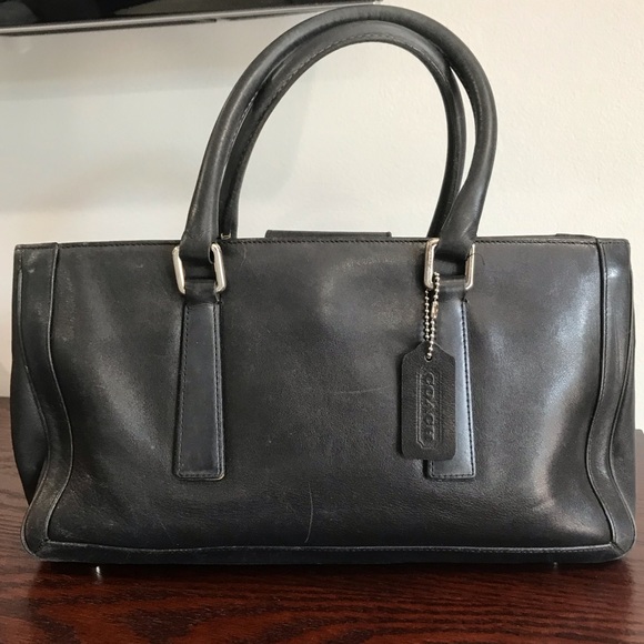Coach Handbags - Coach Satchel Black Leather
